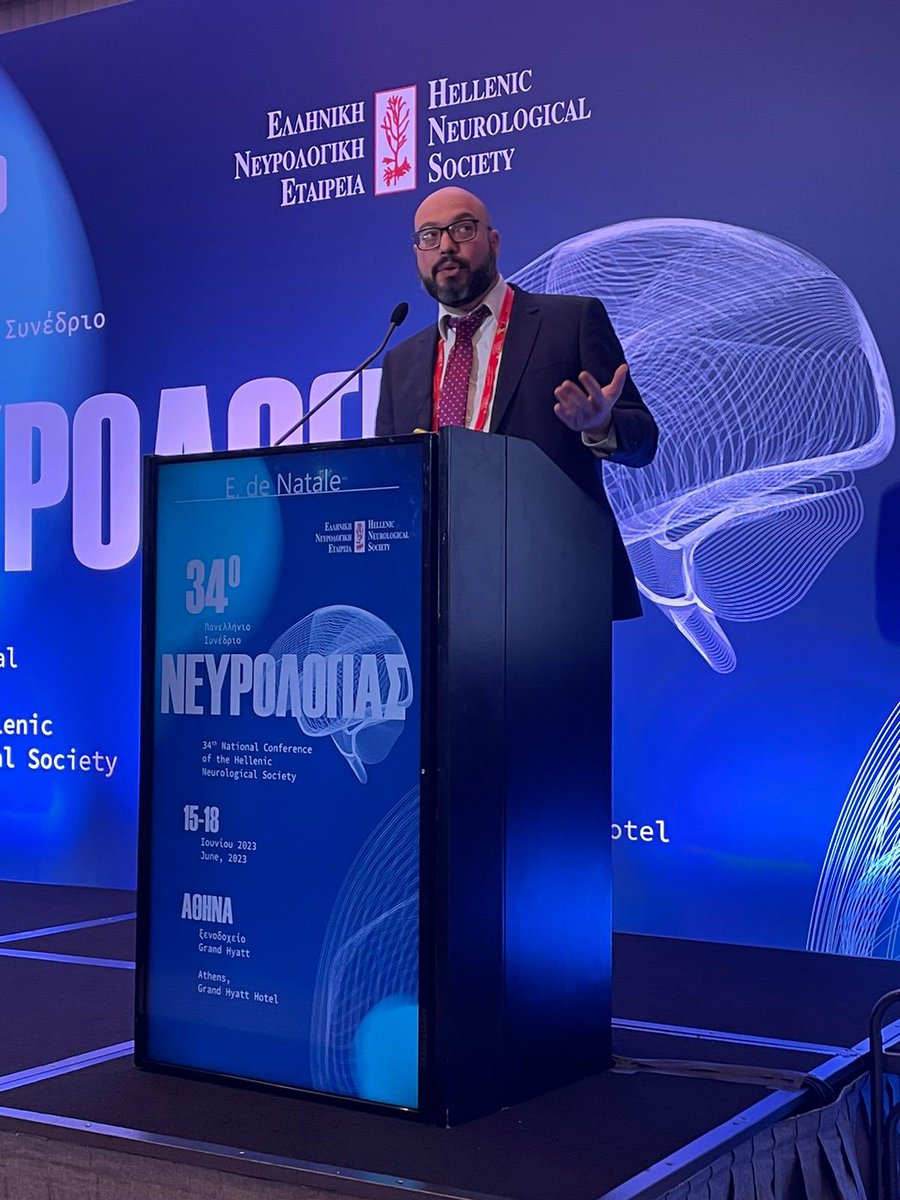 Fantastic talk by @DeNataleER at the 34th National Conference of the Hellenic Neurological Society on the role of the #glymphatic system in neurodegenerative disorders #Parkinsons #Alzheimers #Neurology #research #neuroimaging @ExeterMed