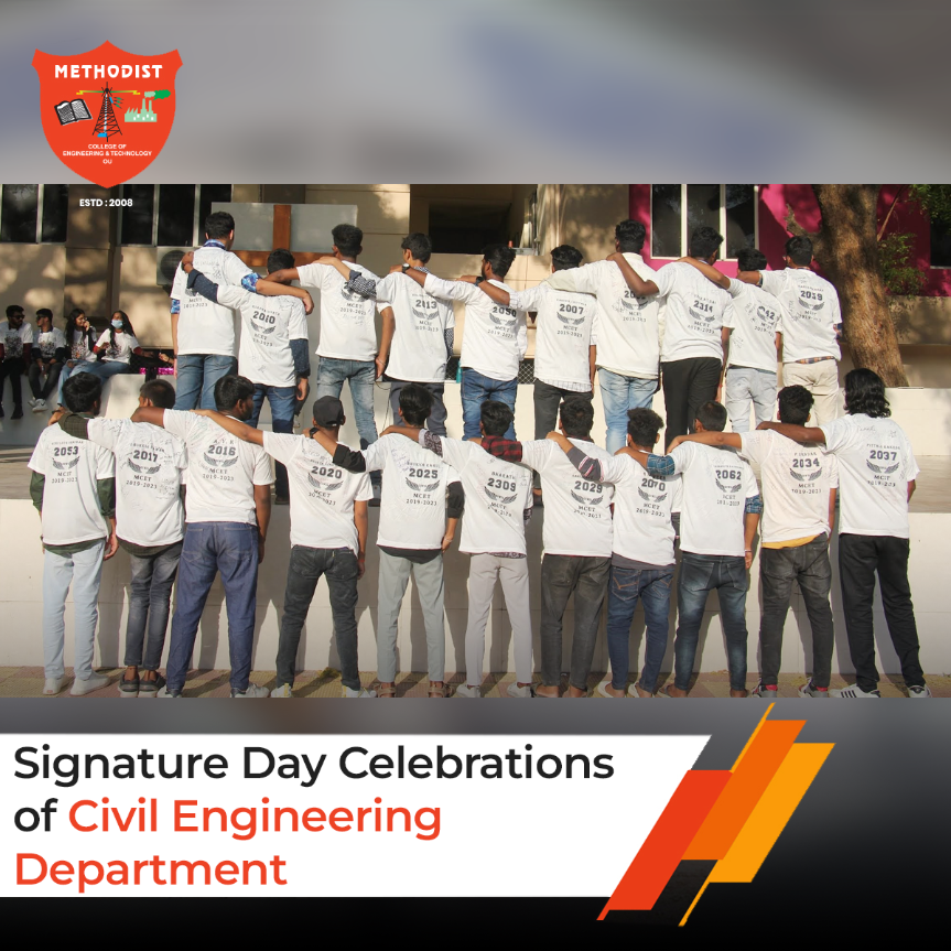 MCETHyderabad's tweet photo. Our #CivilEngineering classmates gathered on #SignatureDay forging enduring memories as we signed each others #Tshirts. The connections we established and cherished #Friendships will forever be immortalized through these heartfelt #Signatures
#MCET #Celebrations #SignatureDay2023 https://t.co/p7nMLd7lML