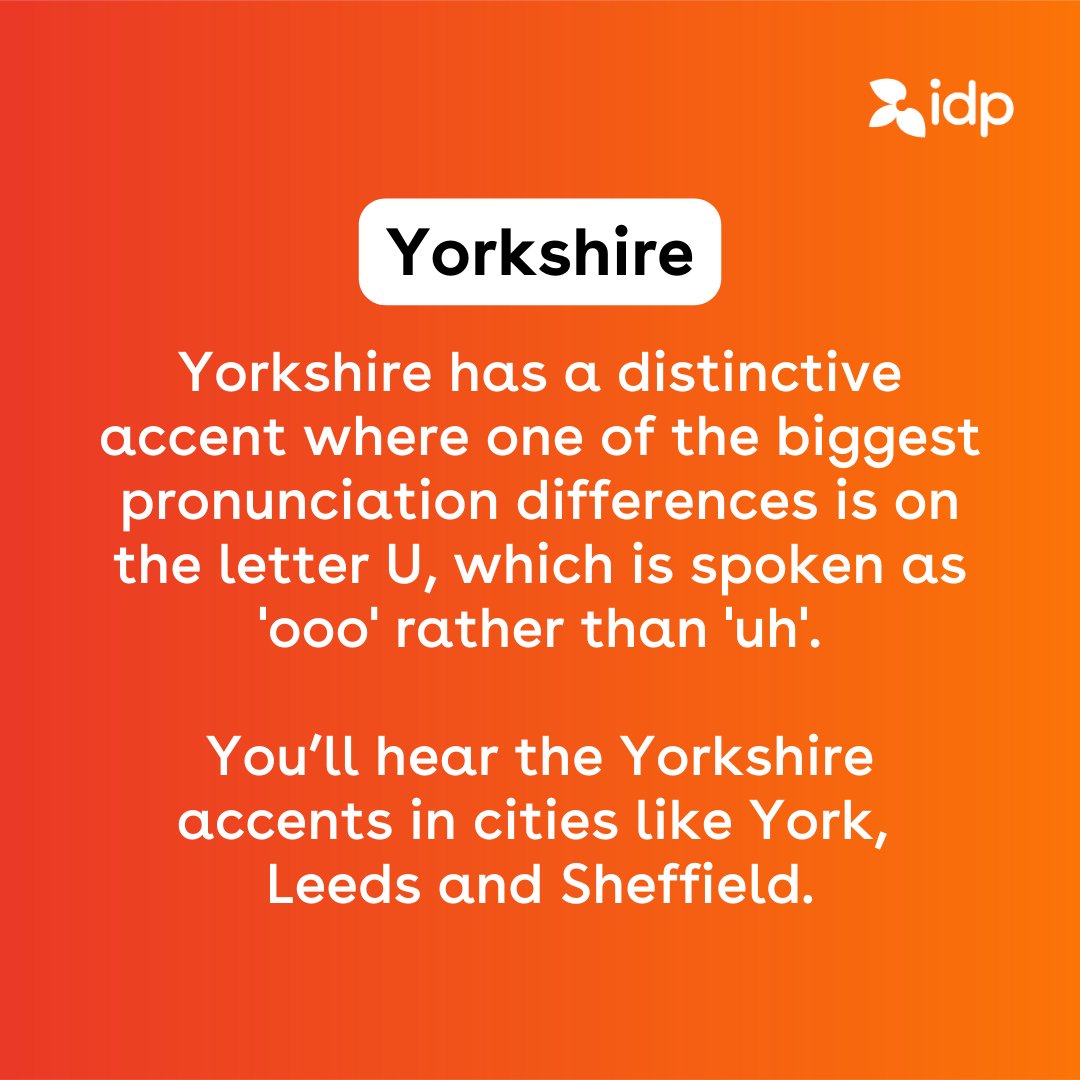 🇬🇧 Decoding the Charm of British Accents! 🎙️🌍

From the sophisticated Received Pronunciation to the delightful regional variations, swipe to explore the diversity that makes the British Isles truly unique. 🇬🇧✨

#BritishAccents101 #InternationalStudentLife #IDPStudyAbroad