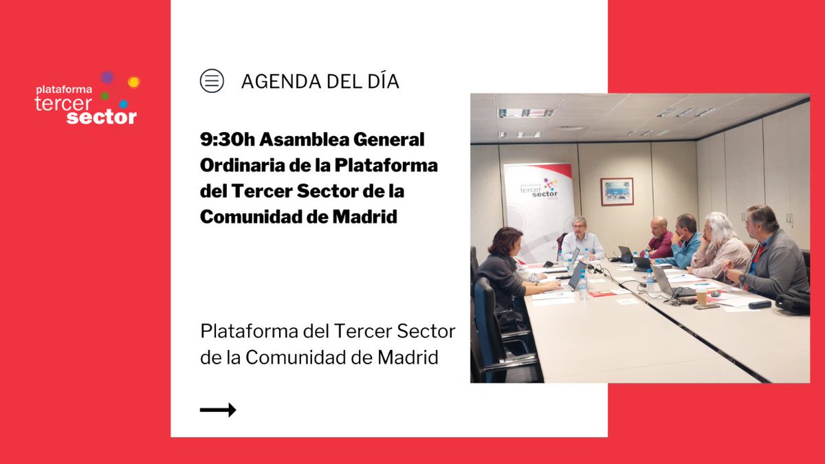 📅 #AgendaPTSCM | Celebramos nuestra Asamblea General Ordinaria.

🔗 p3smadrid.org/agenda-publica