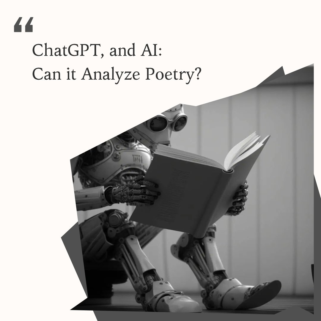 PoemAnalysis's tweet photo. Delve into the latest advancements in technology and poetry analysis to discover if machines can truly appreciate the power of verse, from the perspective of a poetry expert.
Follow us for more helpful tips!💡
#poem #shortpoem #poemquotes #poetry #AI #AIpoetry #technology https://t.co/H5SGEyRr0o