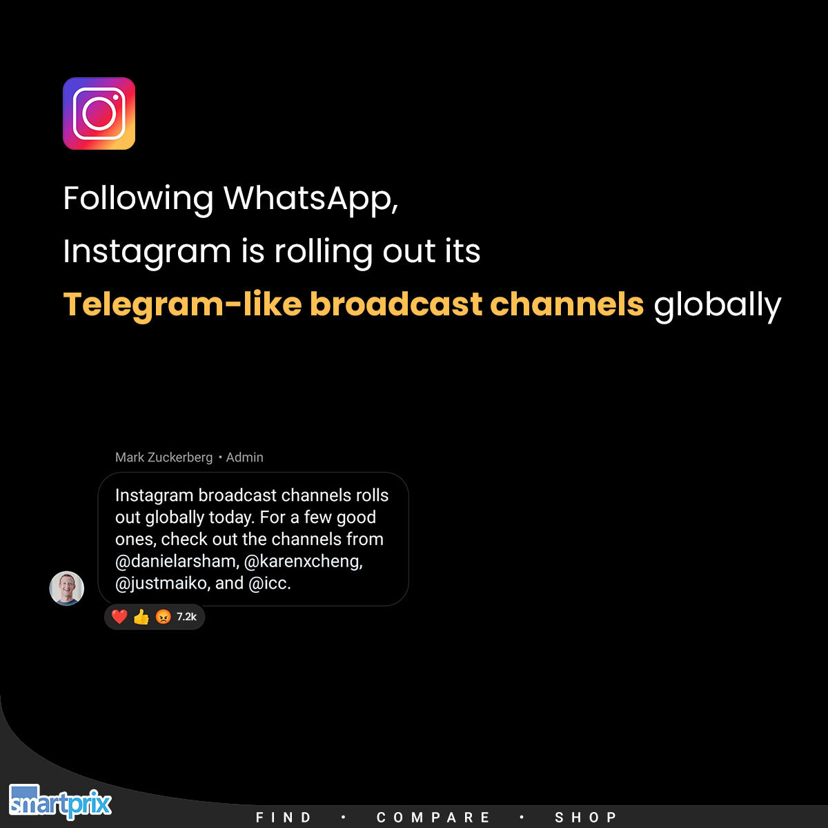 Good news for creators!

#Instragram #Channels #BroadcastChannels #Telegram #WhatsApp