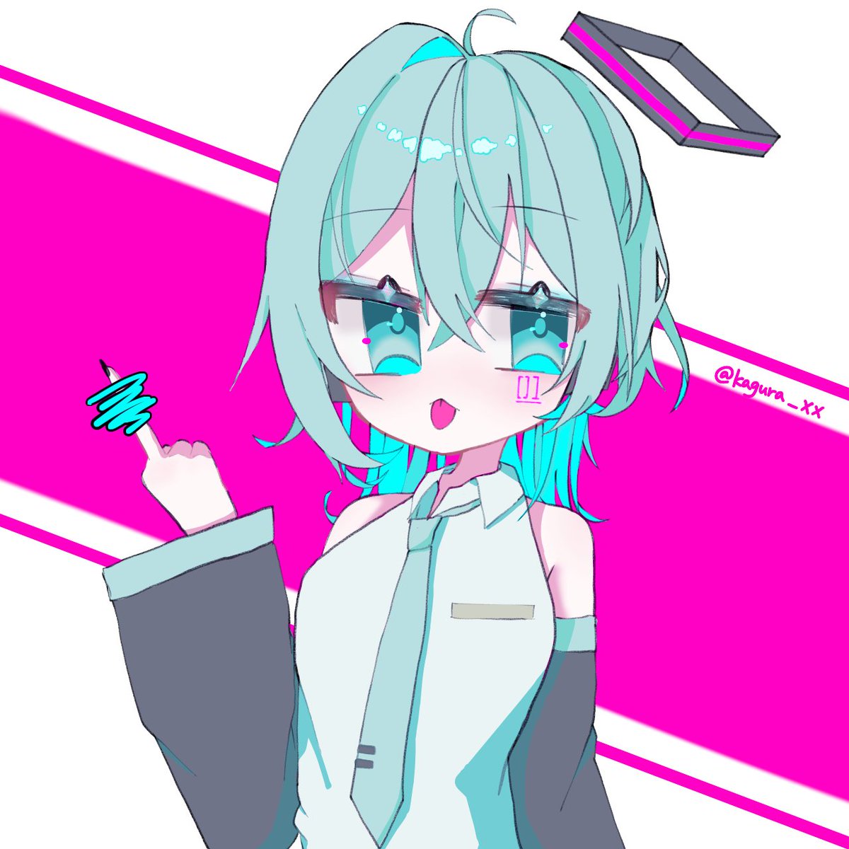 ウルフミク
#初音ミク #絵が伸びないから頼むそーた  #絵柄が好みっていう人にフォローされたい