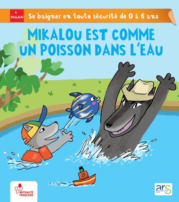 MutOccitanie's tweet photo. A travers l’histoire de #Mikalou les enfants découvrent les gestes à adopter pour une #baignade  en toute #sécurité🐺💧 ! 
👉Jeux pour les enfants📝
👉Conseils pratiques pour les parents 
#famille #prevention @ARS_OC
Bonne lecture ! https://t.co/WZHb72f3cV https://t.co/ql2W0J5Hus