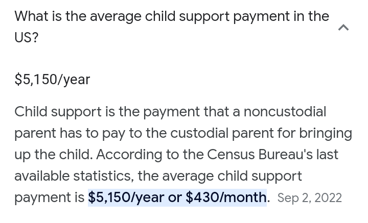 @punishedmother Just in case people forget child support barely covers basic needs for kids, it's the least the noncustodial parent can do.