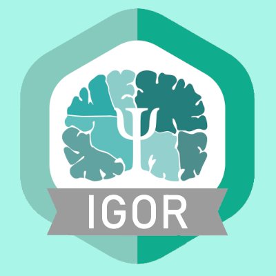IGOR DGPs (@igor_dgps) on Twitter photo Hello fellow #OpenScience enthusiast! 👋
We are IGOR, a <a href="/bioDGPs_DGPA/">Psychology & Brain</a> interest group. We bring open reproducible science to biological psychology & neuropsychology in Germany and beyond 🧠
Speakers: <a href="/GordonFeld/">Gordon Feld</a> 🙋 & <a href="/helenahhartmann/">Dr. Helena Hartmann</a> 🙋♀️
Send us an email if you want to join! 📨 Hello fellow #OpenScience enthusiast! 👋
We are IGOR, a <a href="/bioDGPs_DGPA/">Psychology & Brain</a> interest group. We bring open reproducible science to biological psychology & neuropsychology in Germany and beyond 🧠
Speakers: <a href="/GordonFeld/">Gordon Feld</a> 🙋 & <a href="/helenahhartmann/">Dr. Helena Hartmann</a> 🙋♀️
Send us an email if you want to join! 📨