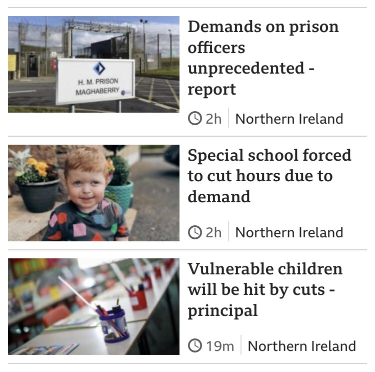 How fares NI public services this morning?