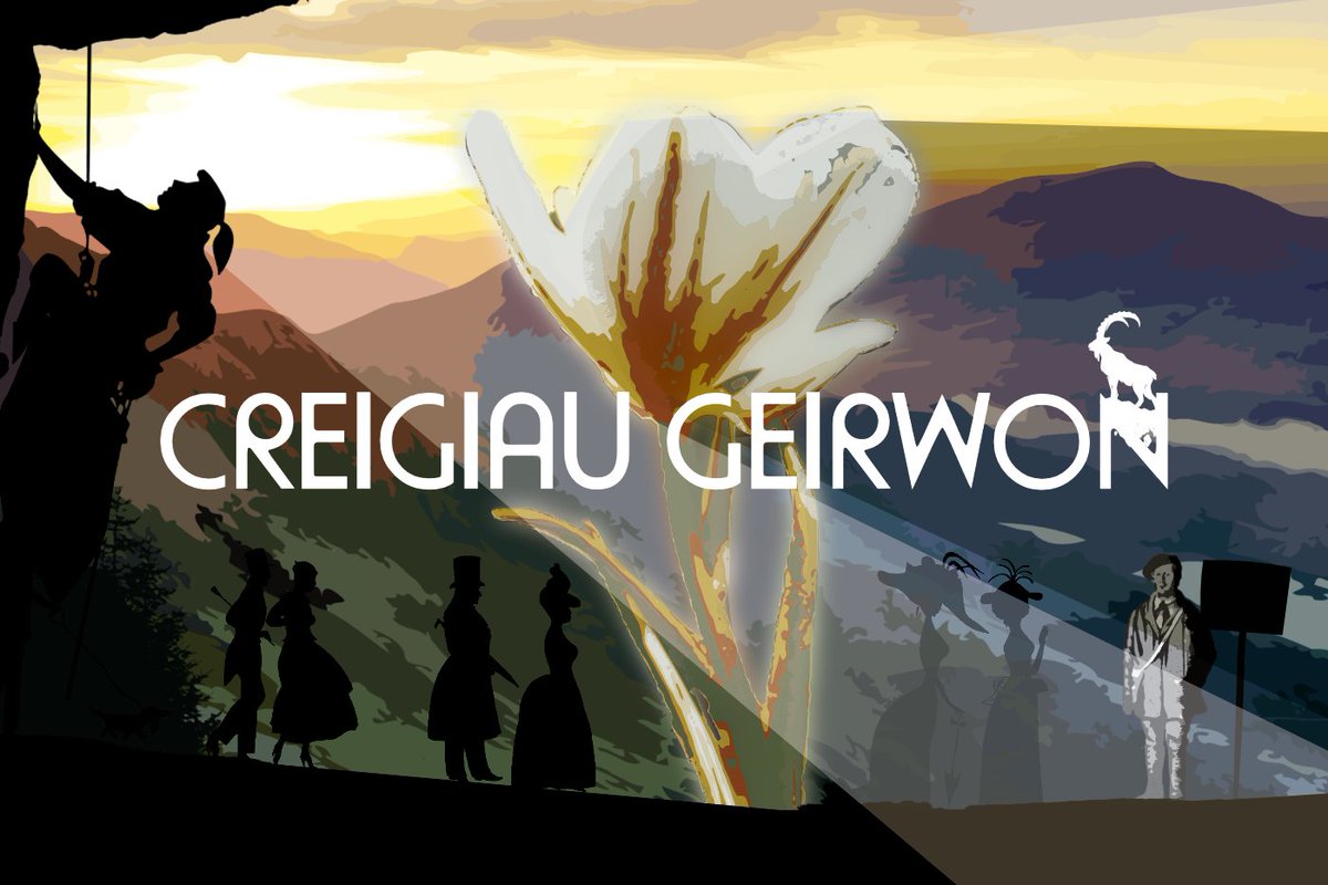 Ydych chi wedi dod ar draws #dawns fertigol wefreiddiol o’r blaen? Mae <a href="/verticalkate/">Kate Lawrence</a> a’i dawnswyr Despina Goula, Kseniia Fedorovyh a Lisa Spaull yn bartneriaid yn ein Sioe Creigiau Geirwon, am dywyswyr cynnar mynyddoedd Eryri:
pontio.co.uk/online/article…
 #drama #cerddoriaeth byw