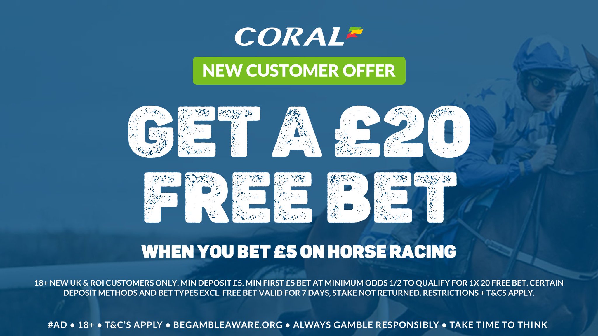 The Winners Enclosure on Twitter "💙 New to CORAL? 💙 GET a £20 FREE BET