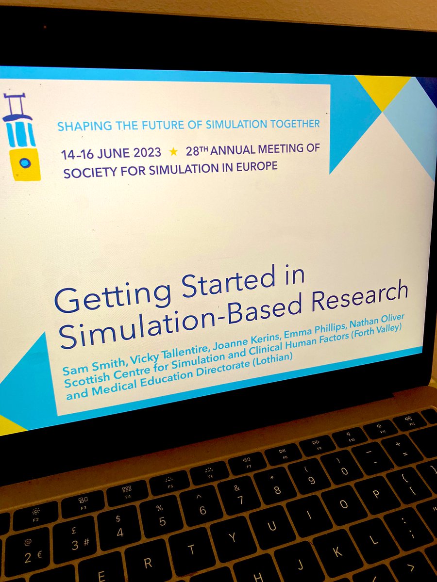 It’s the last day of #SESAM2023 😭 join us at 1pm for our ‘Getting started in sim based research’ workshop, then slide right on over to the main auditorium for me presenting my systematic review of clinical debriefing tools at 2.45pm 🥳🤓
