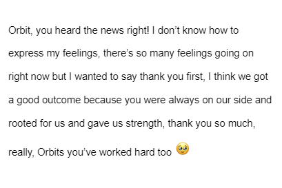 orrery_nim's tweet image. Olivia Hye on a chat app