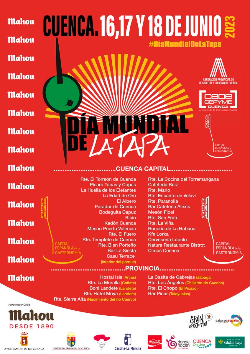 edad_deoro's tweet photo. Este fin de semana más que nunca SAL A LOS BARES, tenemos tapas especiales!!!
Te esperamos en “LA PLAZA” https://t.co/voRWcU8B4s