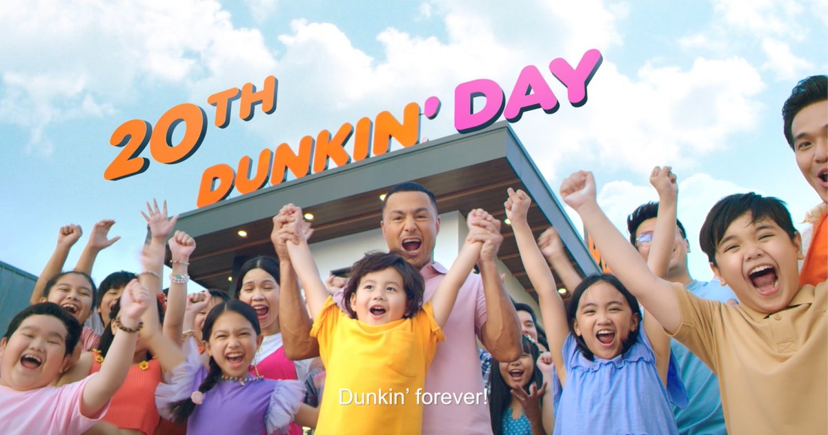 Happy 20th Dunkin' Day! Dunkin forever😍🥳️️️️️#20thDunkinPHDay #DunkinPH