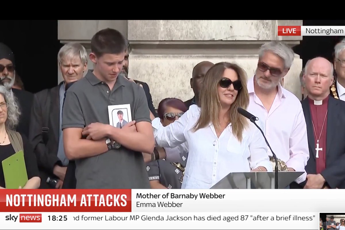 Another white family in grief, pouring their hearts out in front of a white crowd, all completely in denial about the multicultural curse that has caused their pain. #NottinghamTogether #NottinghamAttack