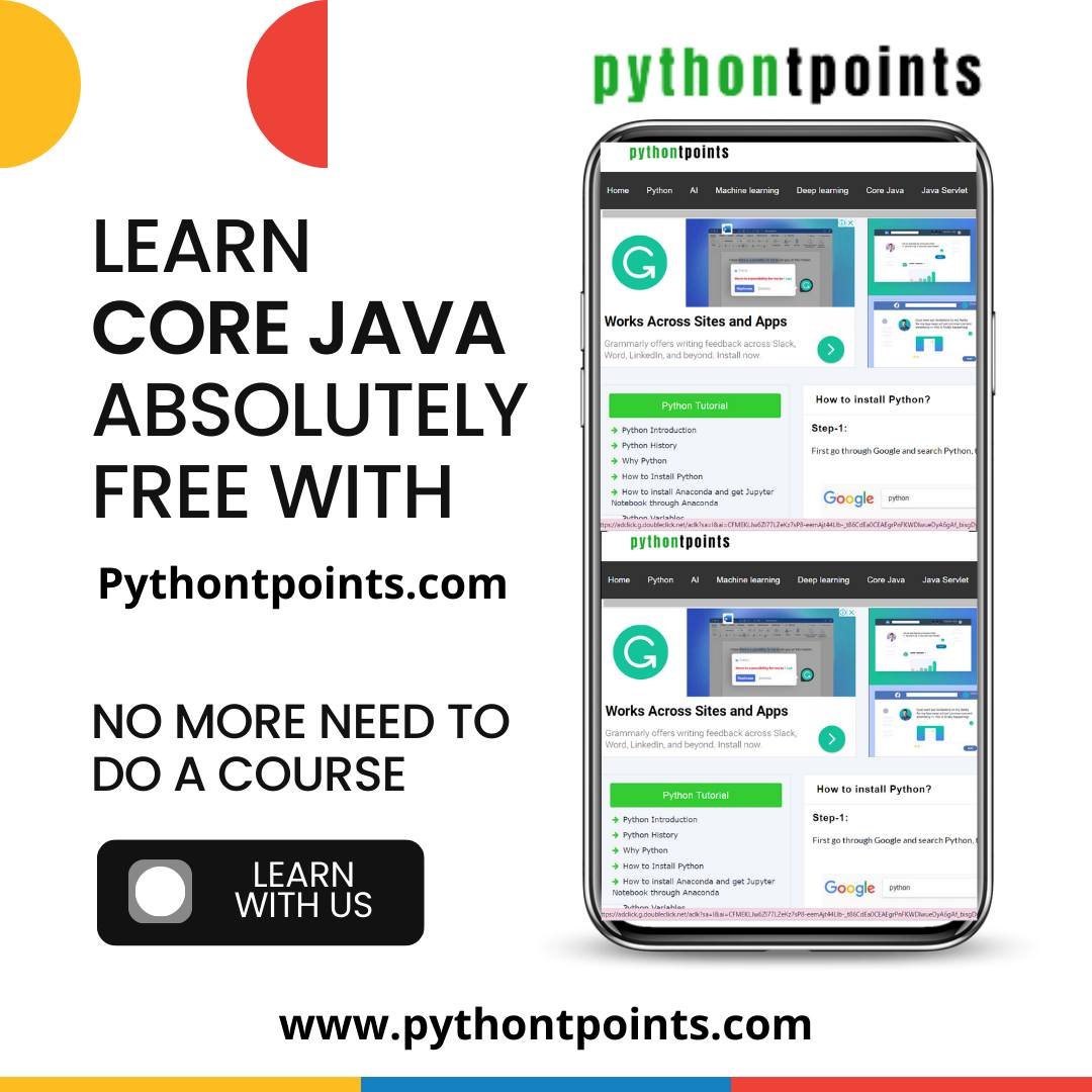 pythontpoint's tweet photo. Learn Python, C programming, Power BI, Java &amp; Many more absolutely FREE !!
Search https://t.co/aky86yYzTo and get everything Free.
#learn #learning #python #freetutorial #freejava #freetutorialflorpython #pythonfree #c #ctutorial #learnc #tutorial #tutorialpoint #learncorejava https://t.co/GZd0eGRB5v