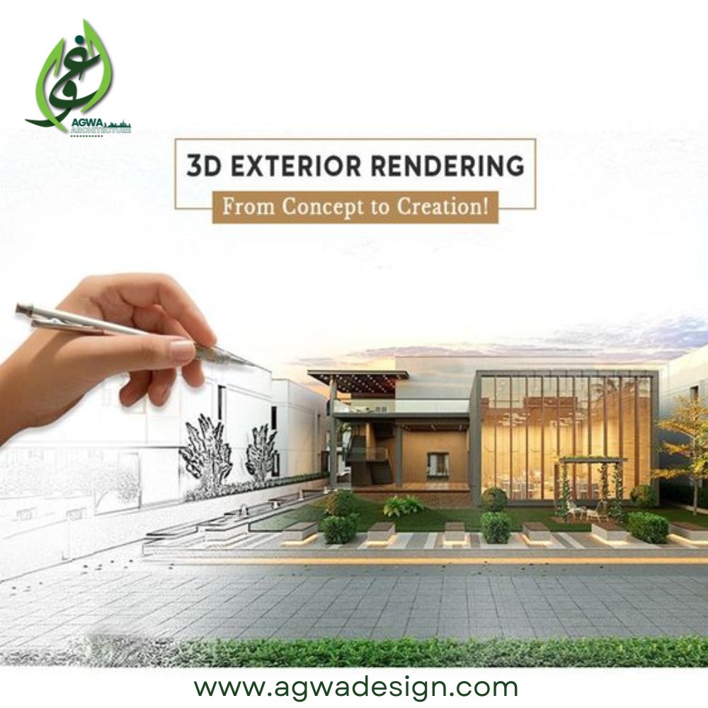 AGWAArchUAE's tweet photo. 3D rendering is the process of creating a photorealistic 2D image from 3D models. https://t.co/9sED7UB5b2