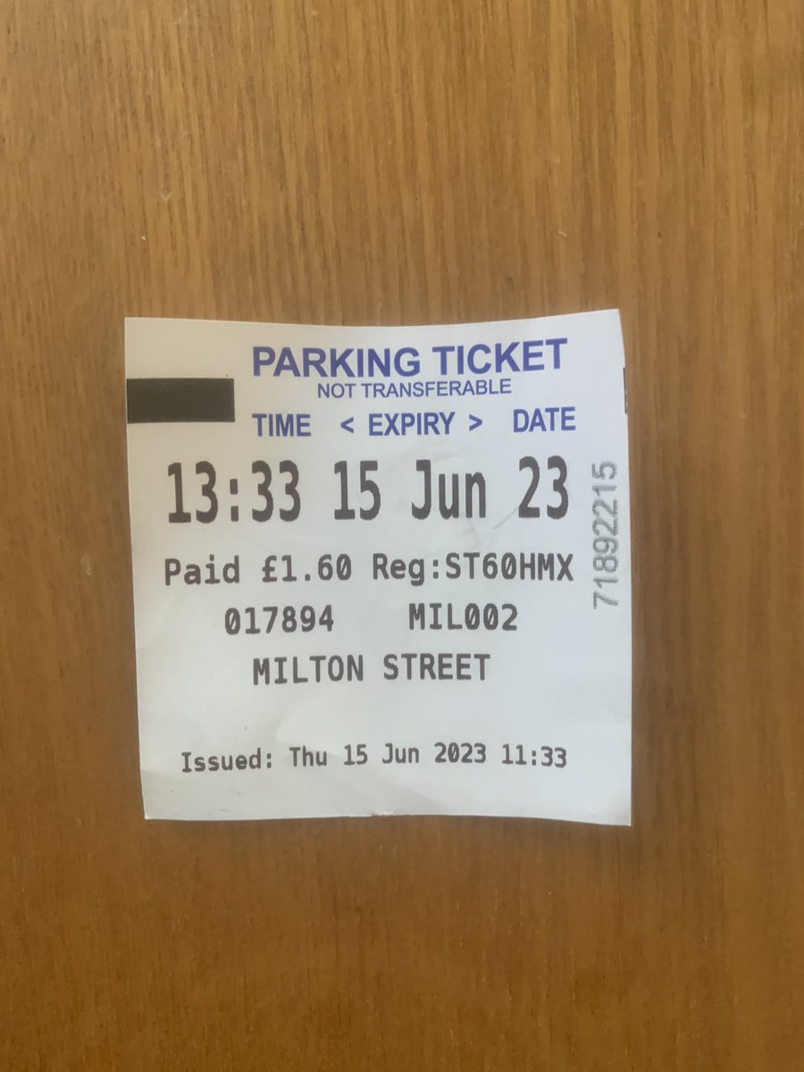 Two hours parking near to most things people like to visit in town. If that’s extortionate we are not sure, other than free, what people want. Free isn’t happening.