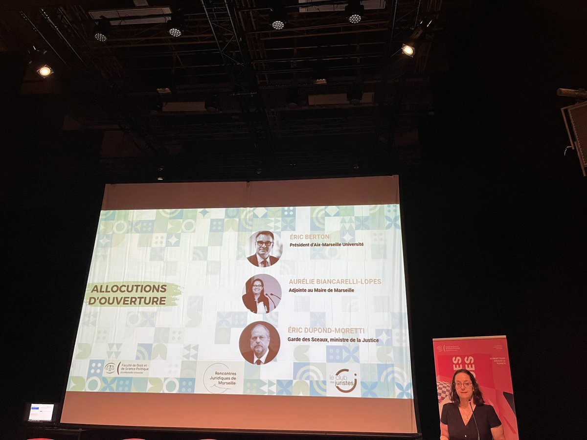 Jean-Baptiste Perrier (@perrierjb) on Twitter photo En direct des Rencontres juridiques de Marseille #RJM 
Après @Eric__Berton, et avant l’allocution de <a href="/E_DupondM/">Eric Dupond-Moretti</a>, @aurelielopes13 ouvre ces Rencontres consacrées au #droitpourlaplanete en soulignant le besoin de droit face à cet enjeu essentiel pour l’humanité En direct des Rencontres juridiques de Marseille #RJM 
Après @Eric__Berton, et avant l’allocution de <a href="/E_DupondM/">Eric Dupond-Moretti</a>, @aurelielopes13 ouvre ces Rencontres consacrées au #droitpourlaplanete en soulignant le besoin de droit face à cet enjeu essentiel pour l’humanité