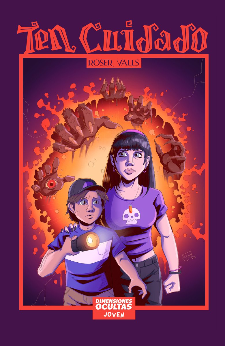 ¡Buenos días! Estamos contentísimos por la acogida que está teniendo nuestro sello joven, Dimensiones Ocultas Joven, y el anuncio de su primer título: ¡TEN CUIDADO! de <a href="/rousinvalley/">Roser</a> *PRÓXIMAMENTE* Ilustración de <a href="/ghoulportal/">Jack 🎃</a> Diseño de <a href="/MarthaBarilari/">Martha Barilari</a>
