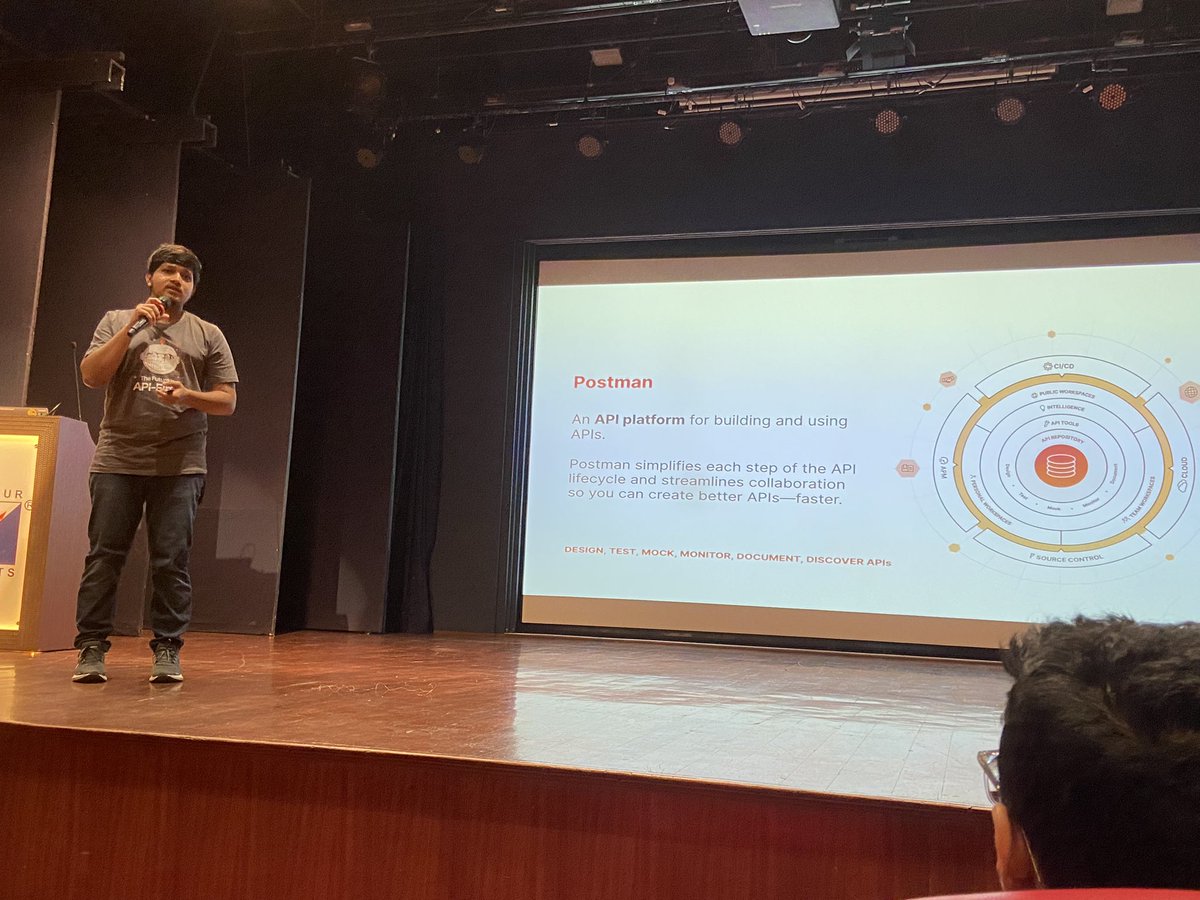 koli25harsh's tweet photo. What a day to start!!! Attending API DAY MUMBAI 2023, organised by POSTMAN and sponsored by @ElasticMumbai and @github, done with the learning of Product API and Consumer API. Started with another session with Building Search Engine Using Elastic. #apidaymumbai2023 #letssummit https://t.co/V9asaL7t4M