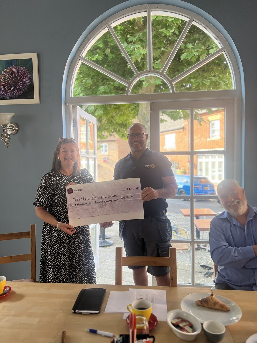 A lovely start to the morning, being able to present <a href="/friendsofdccl/">Friends of Dorset Care Leavers</a> with their cheque! 🤩

It’s been an honour to raise money for you this year and we can’t wait to see what incredible work you continue to do 💙💛