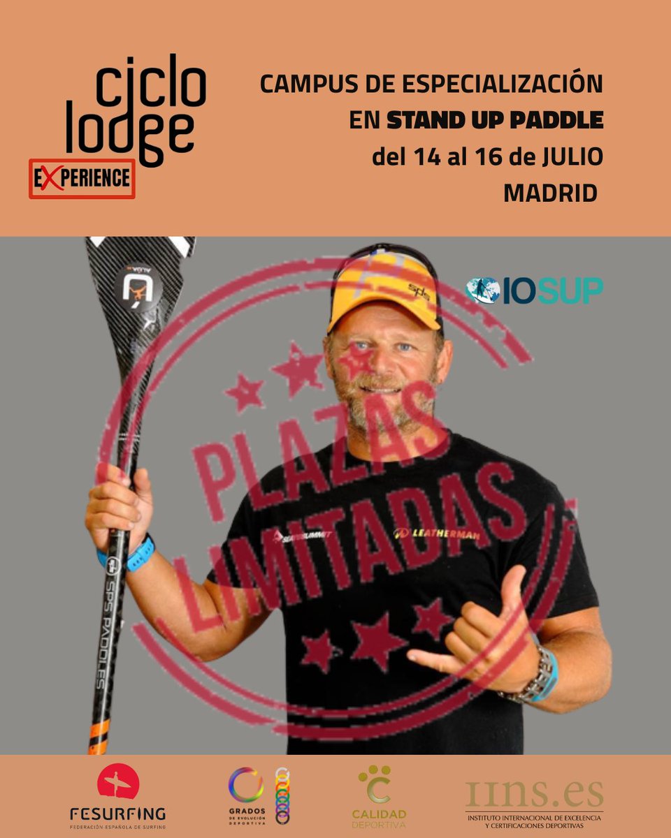 ¿Te apasiona el Stand Up Paddle? Aprovecha este curso de especialización y aprende a surfear las olas como un profesional. Plazas limitadas, ¡inscríbete ya! 🌊🏄‍♂️ #standuppaddle #sup #surf #curso 
iosup.org/campus-sup-ant…