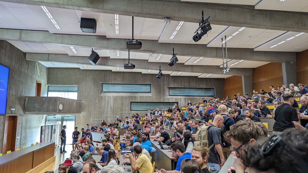 If you're not paying for the conference, you are the conference 🥰

More than 70% of the room came for the first time, including myself.

#devconf_cz