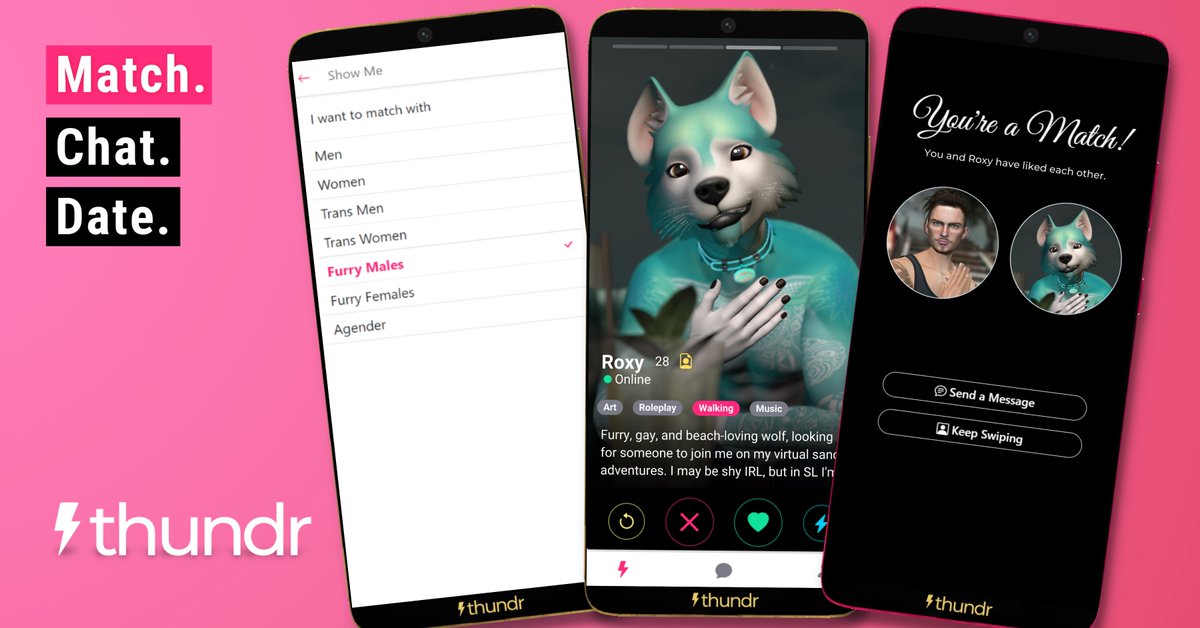🎯 Discover Your Perfect Match! 🌈🦊🐾

Visit #Thundr Store, Get Your Free Dating HUD, Set Your Preferences and Connect! 📱❤️🔗
#SecondLifeDating #FindYourMatch #FurryDating #LoveInSecondLife #CustomPreferences #DatingApp #ConnectWithOthers #NewBeginnings