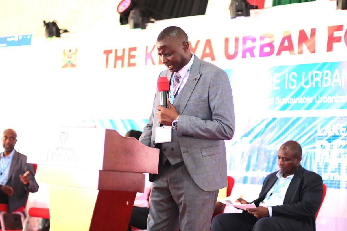 To succeed in making a better urban future, we need to;
✅Plan for and develop plans which are people focused and address the needs of the majority- Embu County -CECM Raymond Kinyua, during the session on Urban Governance &amp; Mgmt.

#TheFutureisUrban 
#Kuf2023
#KenyaUrbanForum2023