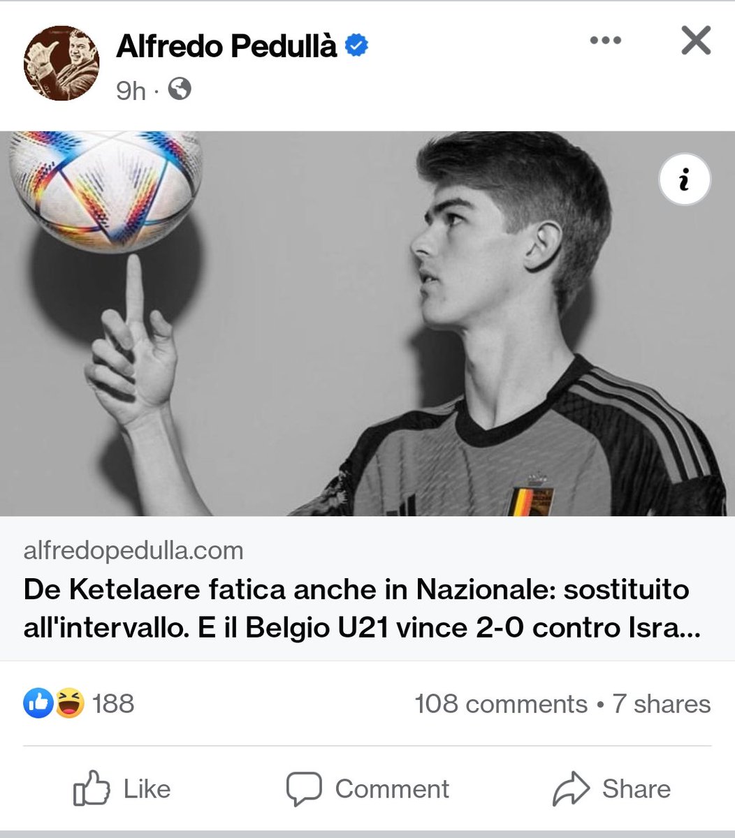 Just in case you are wondering if there is an agenda against CDK by the Italian media.

Here is Pedulla with an article saying CDK is struggling even with the national team because he got subbed at half time.

Half the team got subbed at HT and he was by far the best player.