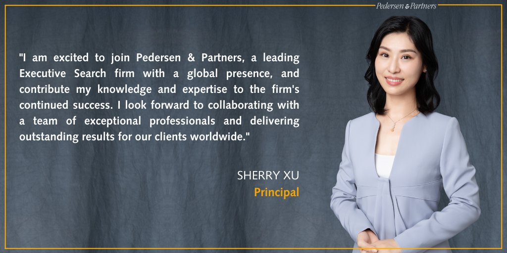 Pedersenptnrs's tweet image. Sherry Xu joins our #Singapore team. With close to 10 years of experience in the #recruitment industry, she has successfully placed senior-level professionals in #Legal, #Compliance, #Risk, #Finance, and #HR roles across different #Asian markets. #Appointments