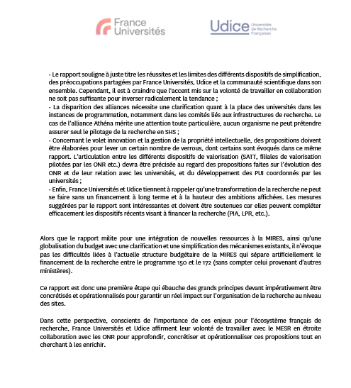 [Communiqué de presse] Rapport Gillet : France Universités et Udice prêtes à approfondir et concrétiser les propositions
franceuniversites.fr/actualite/rapp…
Cc <a href="/UdiceGroup/">Udice</a>