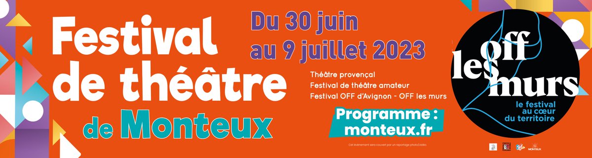𝟏𝐄̀𝐑𝐄 𝐄́𝐃𝐈𝐓𝐈𝐎𝐍 𝐃𝐔 𝐅𝐄𝐒𝐓𝐈𝐕𝐀𝐋 𝐃𝐄 𝐓𝐇𝐄́𝐀̂𝐓𝐑𝐄 : 
19 spectacles de théâtre vous attendent pour la première édition du Festival de #Théâtre de #Monteux du 30 juin au 9 juillet : bit.ly/3Nt5Bhl
@festOffAvignon @bleuvaucluse #OFF23