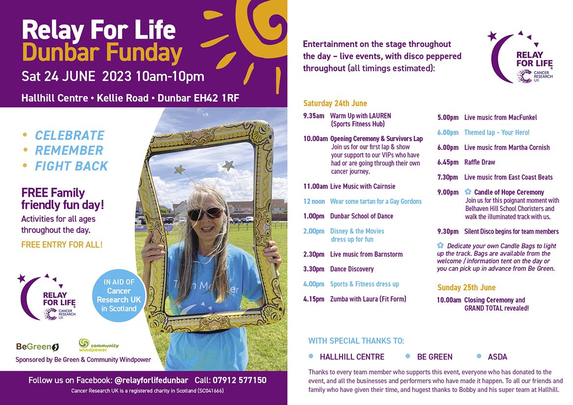 It’s almost here! #Relayforlife2023 #dunbar #eastlothian