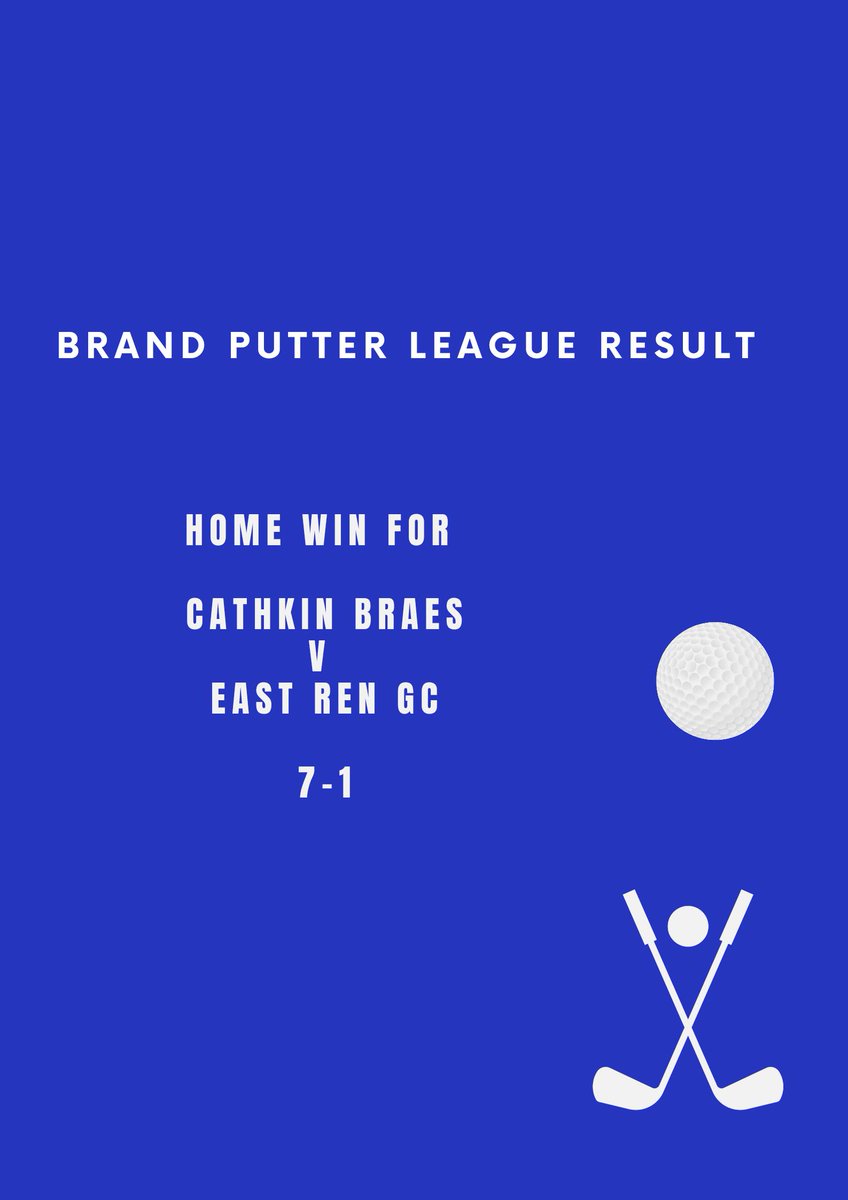 Well done to our Brand Putter Team with a fantastic win against East Renfrewshire GC on Wednesday evening.

We have remaining matches:

Haggs Away 22 June
Bonnyton Home 28th June
Whitecraigs Away (neutral venue Williamwood) 13th July

Come along and support your team!