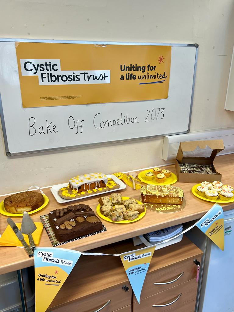 CF MDT cake competition today. @cftrust #WearYellowDay