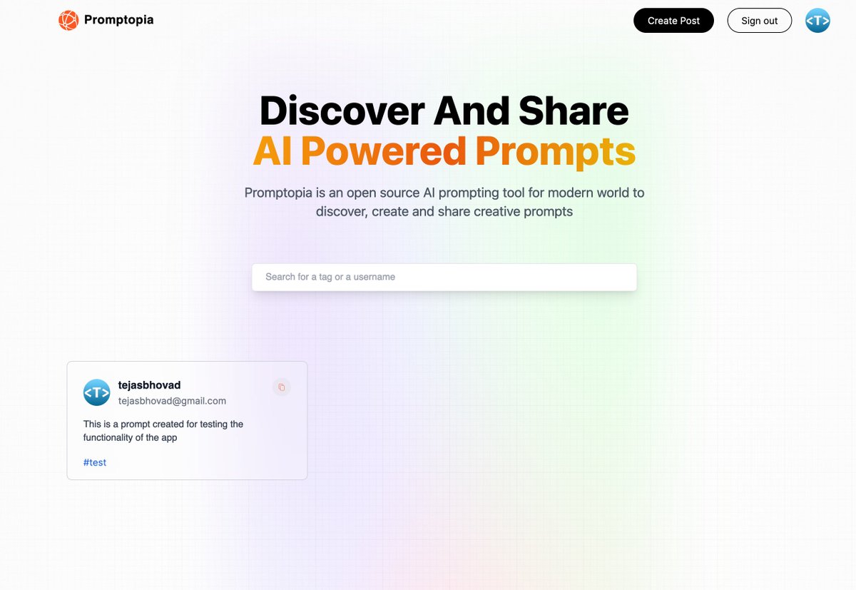 tejas_bhovad's tweet image. Successfully built and deployed Full Stack Next.js App #promptopia
I am Eager to recreate my portfolio website using Next.js now!
