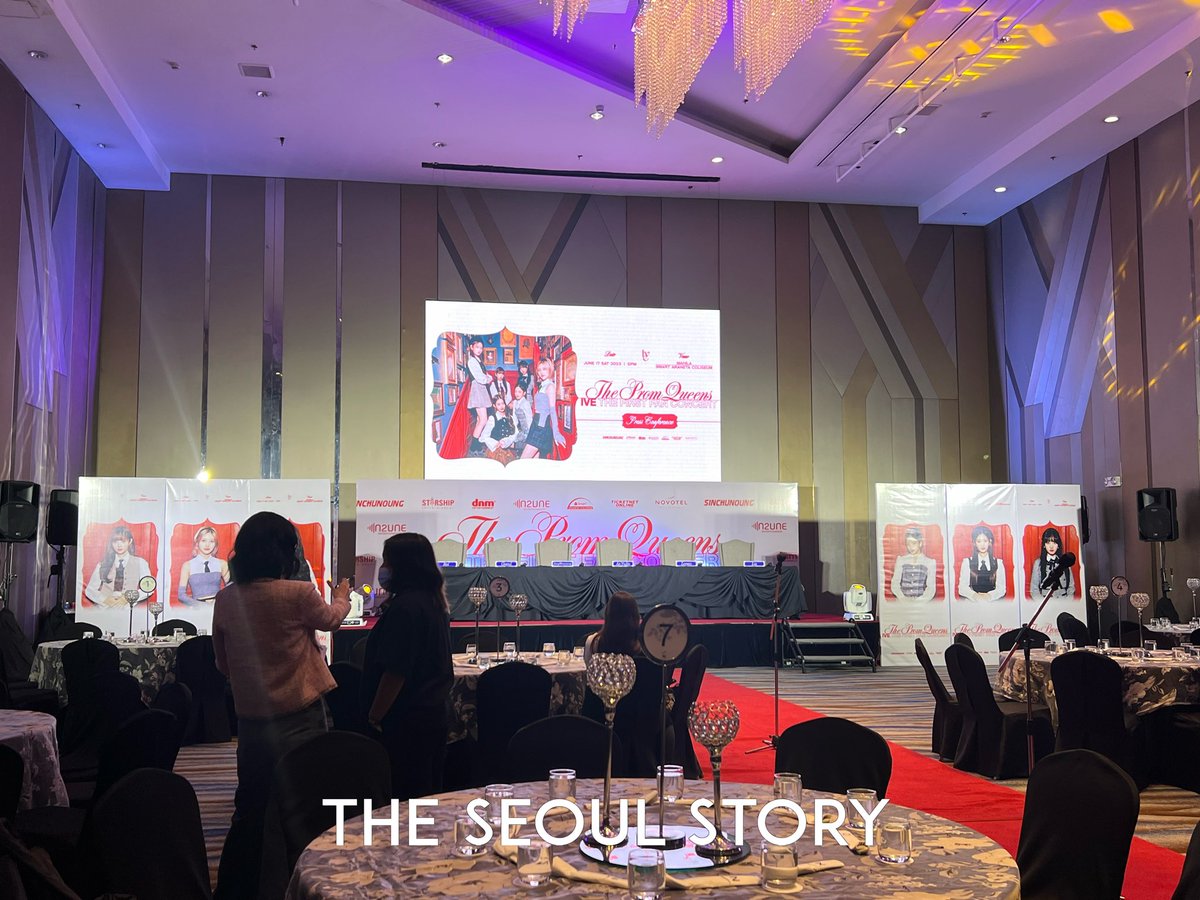 theseoulstory's tweet photo. [#IVEINMNL2023] We are now here for #ThePromQueens @IVE_twt’s 1st Fan Concert Press Conference in Manila! 🌟 

Stay tuned for updates! 

#IVEinManila #IVE https://t.co/zeuGrDpOL3