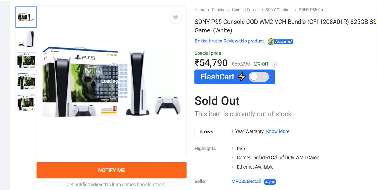 #ModernWarfare2 bundle spotted of #PS5 on _Kart
not writing the entire name of the retailer otherwise fake support will wake up !! 
#gaming #PS5 #ps5india 
@illegaldesi @RishiAlwani