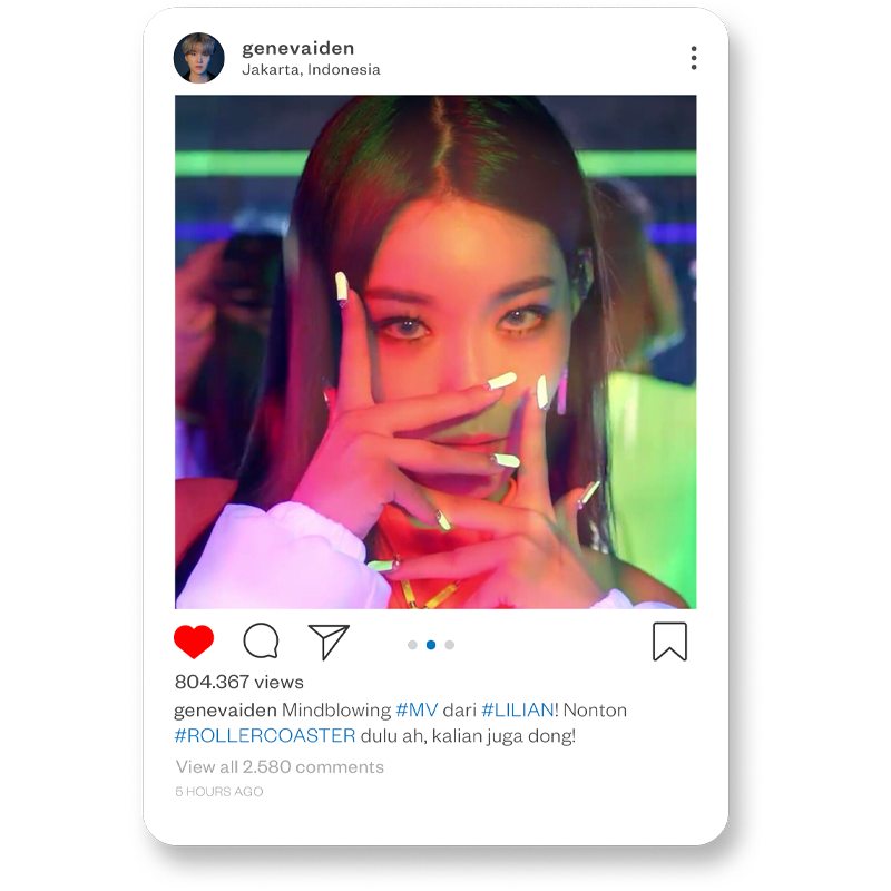 theabysser's tweet image. ㅤ      

📷 𝐠𝐞𝐧𝐞𝐯𝐚𝐢𝐝𝐞𝐧 instagram updated.  

𝐂𝐚𝐩𝐭𝐢𝐨𝐧: Mindblowing #MV dari #LILIAN! Nonton #ROLLERCOASTER dulu ah, kalian juga dong!

   ㅤ  ㅤ