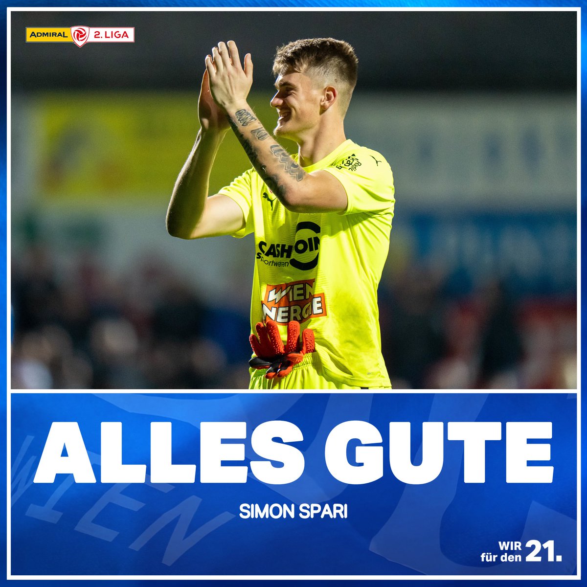 FACWien's tweet image. Happy Birthday, Simon #Spari 🥳 Wir gratulieren unserem Torwart zu seinem 21. Geburtstag! 😍🎉

#Wirfürden21