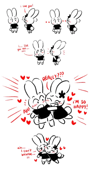 flower bunny and quiet bunny