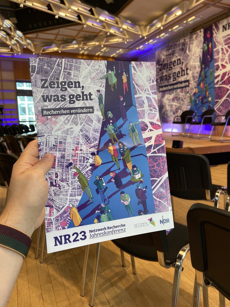 Heute bei der #NR23 vom @nrecherche. Zwei Tage lange spannende Panels zu aktuellen Themen rund um Journalismus & Kommunikation. Freue mich vor allem auf die Learnings zum Recherchieren und #KI.