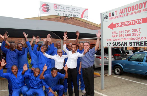 This is Thembi Sithole the owner of GT Auto Panel Beating, who went from washing cars to owning a multimillion rand auto panel shop. Today her business currently has an annual turnover of R6.5m and she created employment for 15 people.