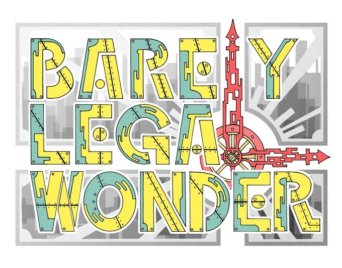 【 barely legal wonder 】artwork.01  データ整理中、2～3年位前の懐かしい作品を発見。 再度見ていただけると嬉しいです。  #イラストレーター #ボールペン