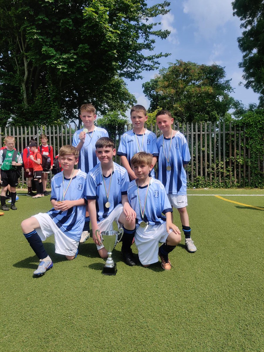 stbenedictsand1's tweet image. Great day again at this years summer time soccer blitz among some of the local schools. Well done to Our Lady Immac, Darndale on winning this years competition! Thanks to @DCCrecreation for sponsoring the trophy and medals! @StDavidsBNS