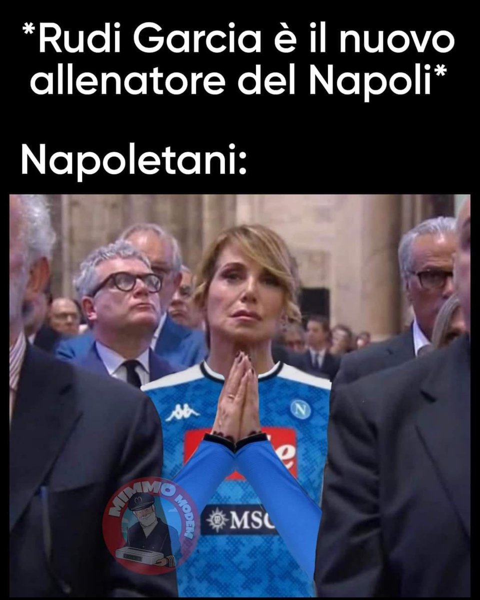 Buongiorno
-Tato @tato_dipa 

#napoli #RudiGarcia #calcio #seriea #italia #sport #meme #BarbaraDUrso #mimmomodem