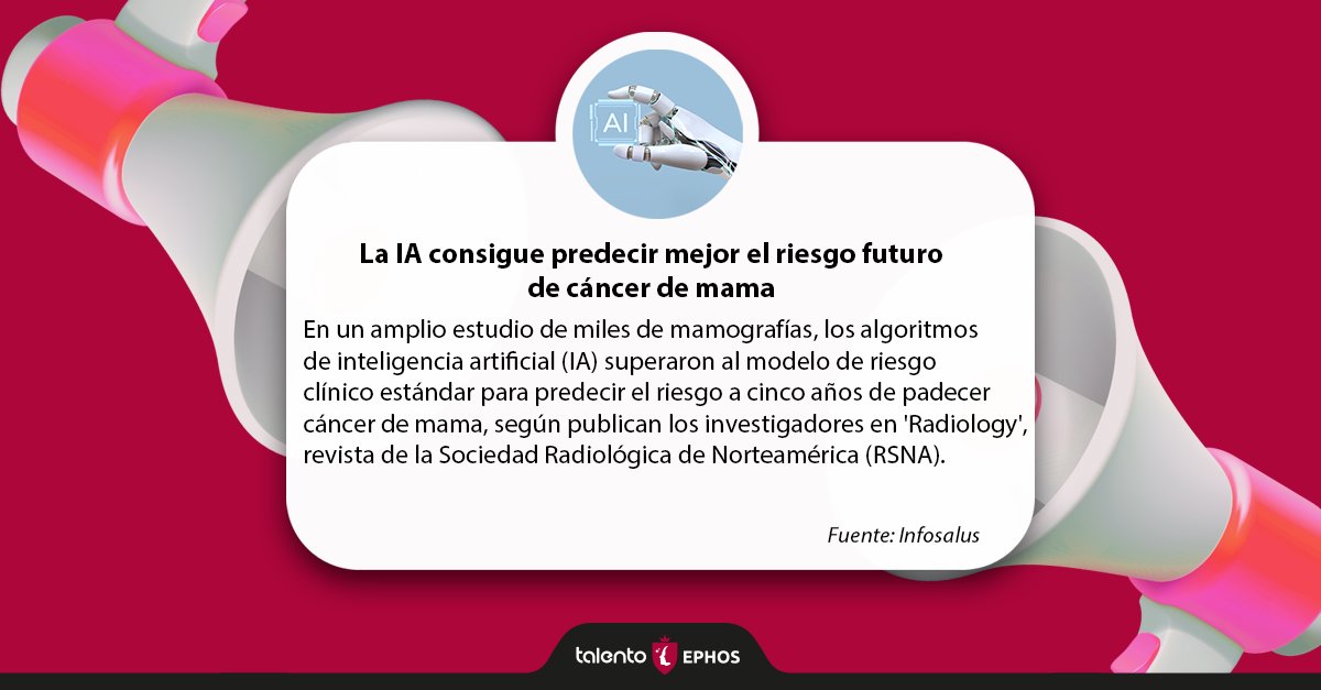 talento_ephos's tweet photo. ¡Feliz viernes! Os dejamos las noticias Healthcare de la semana
#TalentoEPHOS https://t.co/7KtlhxVd19