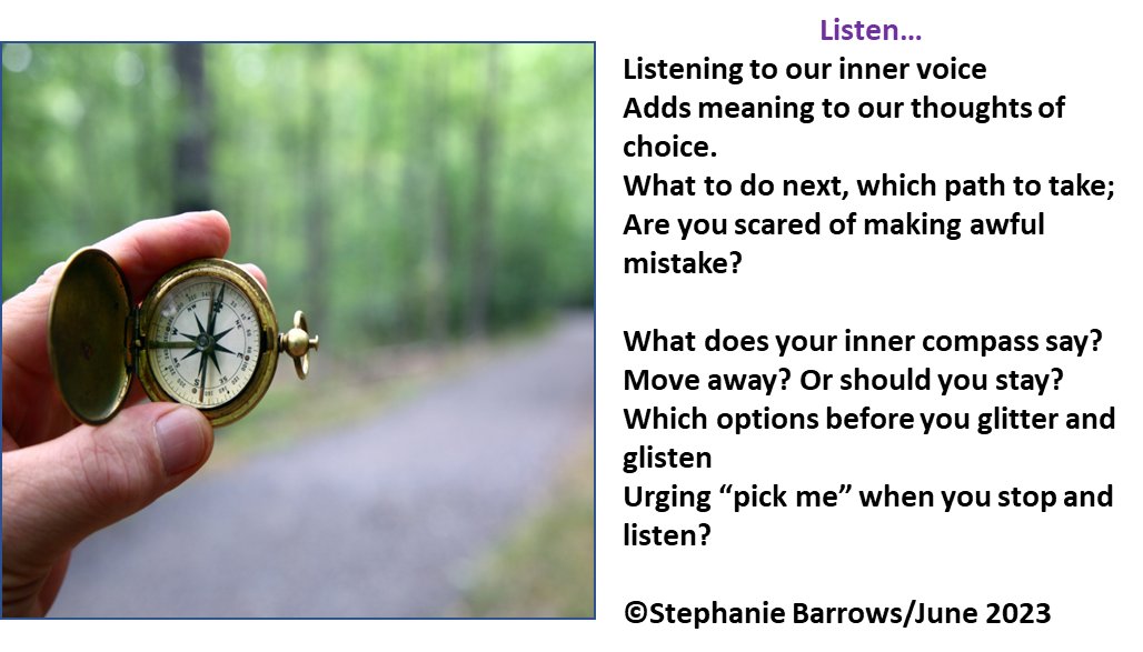 #12MinuteChallenge poem from Morning Pages today prompted by remembering to listen to gut instinct about situations/decisions.  
#Decisions #SolarPlexus #GutFeeling #InnerVoice #InnerCompass #Listen #Choices #LifePath #12YearPlan #64MillionArtists