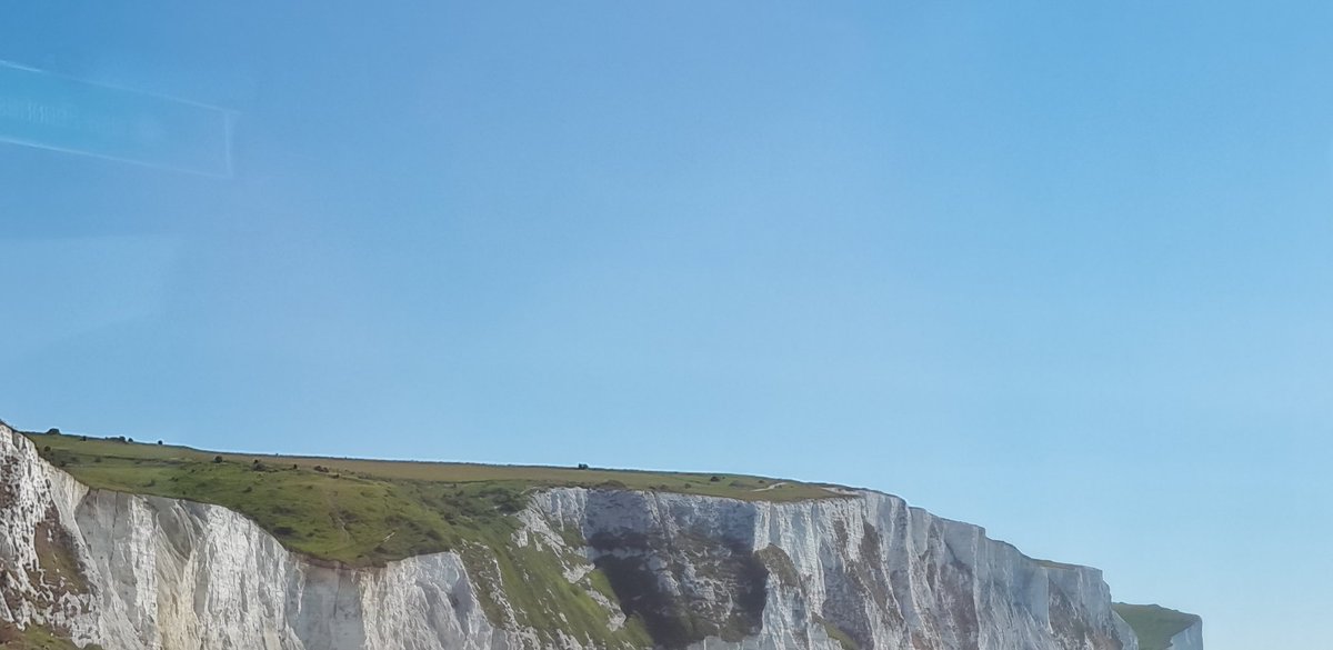 St_Eds_Trip's tweet photo. We see the White Cliffs of Dover...beautiful.  Stage 1 passport control all good 😀 https://t.co/ymNsggCoPK